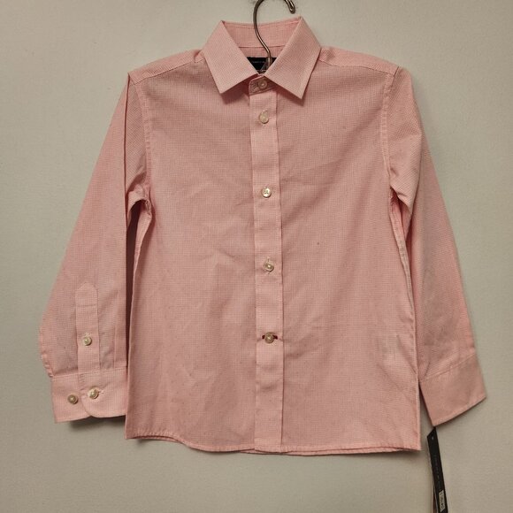 NWT Boys Tommy Hilfiger Button Down Dress Shirt Pink Size‎ 5 New With Tags - Picture 4 of 10